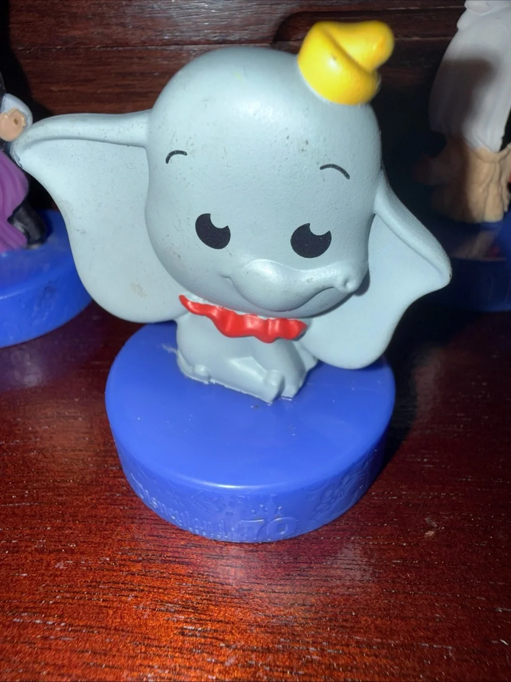 Disney Villains & Dumbo Mini Figures - Blue Bases McDonald's Disneyland 70th Ann